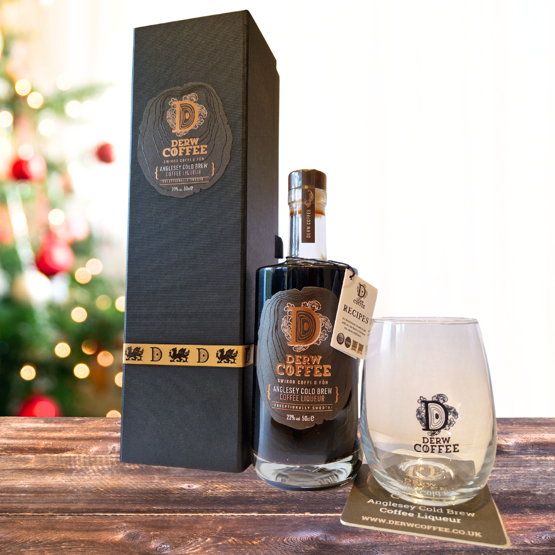 Coffee Liqueur Gift Set Box Derw Coffee