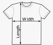 Load image into Gallery viewer, Espresso martini t-shirt sizing chart